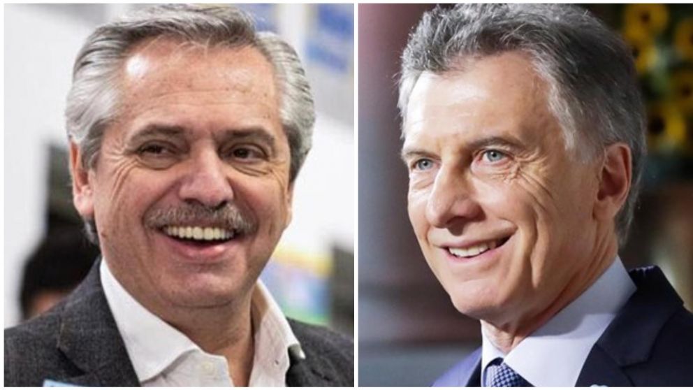 Alberto Fernández y Mauricio Macri.