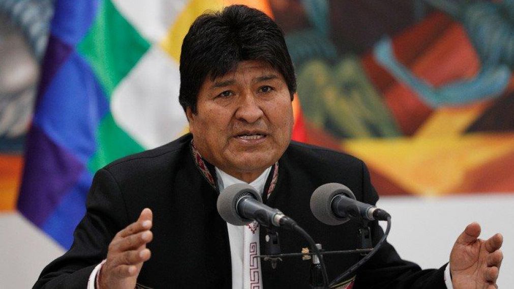 Morales brindó una conferencia de prensa. (Twitter).