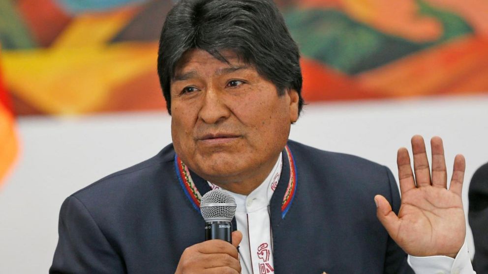 Evo, preocupado por la situaci�n de Bolivia. (Twitter).