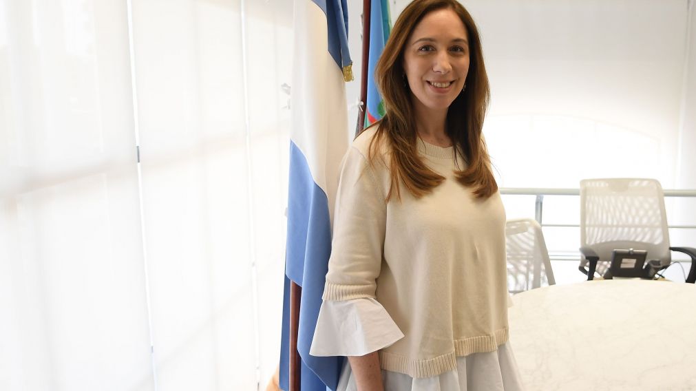 María Eugenia Vidal recibió a Crónica en sus oficinas porteñas (Rúben Paredes - Diario Crónica)