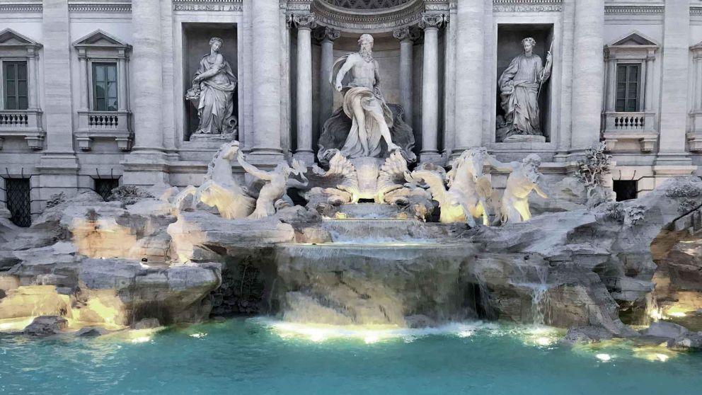 La Fontana di Trevi, en Roma, es uno de los lugares de la suerte.