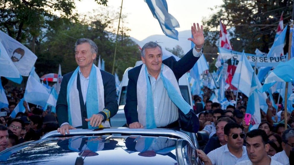 Mauricio Macri junto a Gerardo Morales en Jujuy.