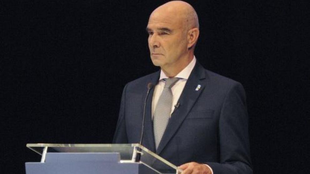 Gómez Centurión, durante el último debate presidencial.