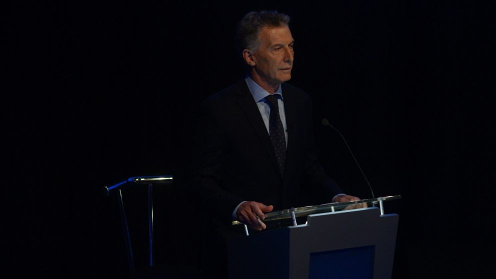 La exposición de Mauricio Macri en la Facultad de Derecho (Diario Crónica/Hernán Nersesian).