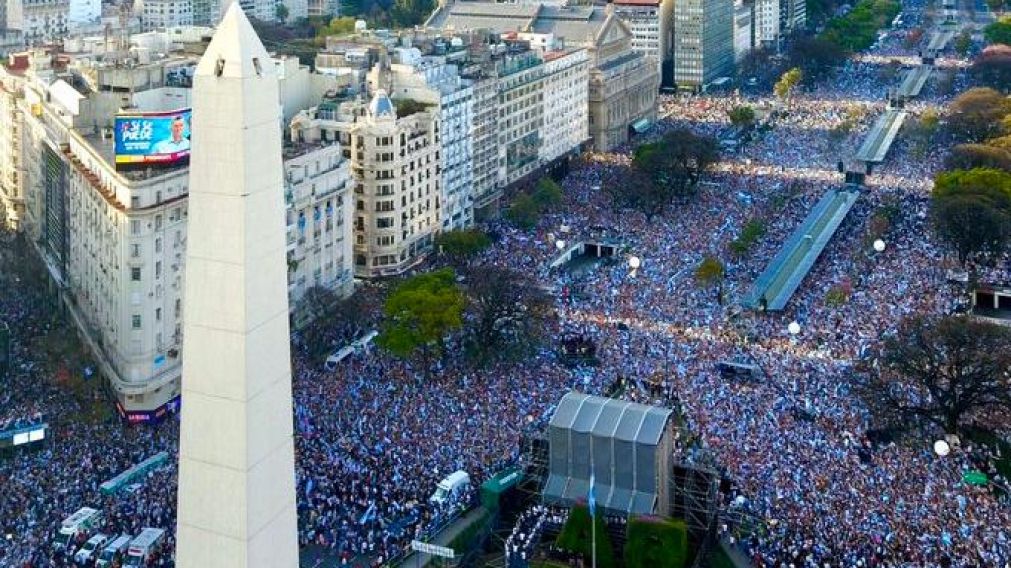 La postal que fue compartida por Macri en su Twitter.