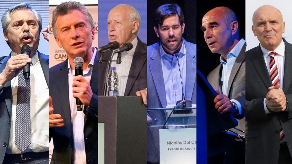 Los seis candidatos que aspiran a la presidencia.