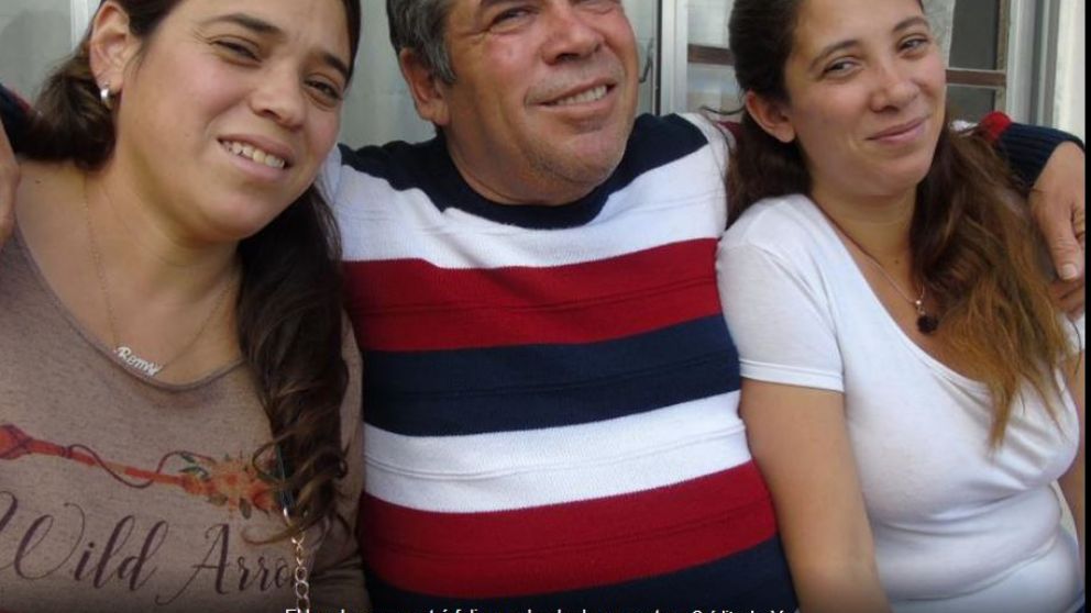 Eduardo, rodeado de sus seres queridos (Gentileza La Voz del Interior).