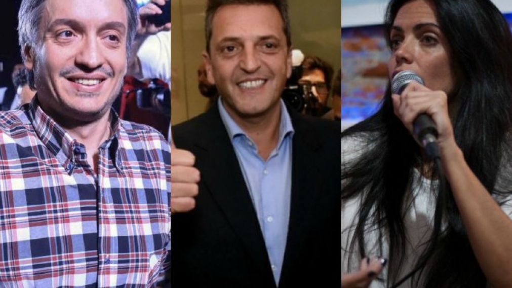Máximo, Massa y Luana Volnovich, una lista de diputados bastante variada.