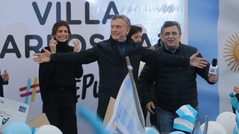 Macri encabezó una nueva marcha del #SíSePuede en Villa Carlos Paz.