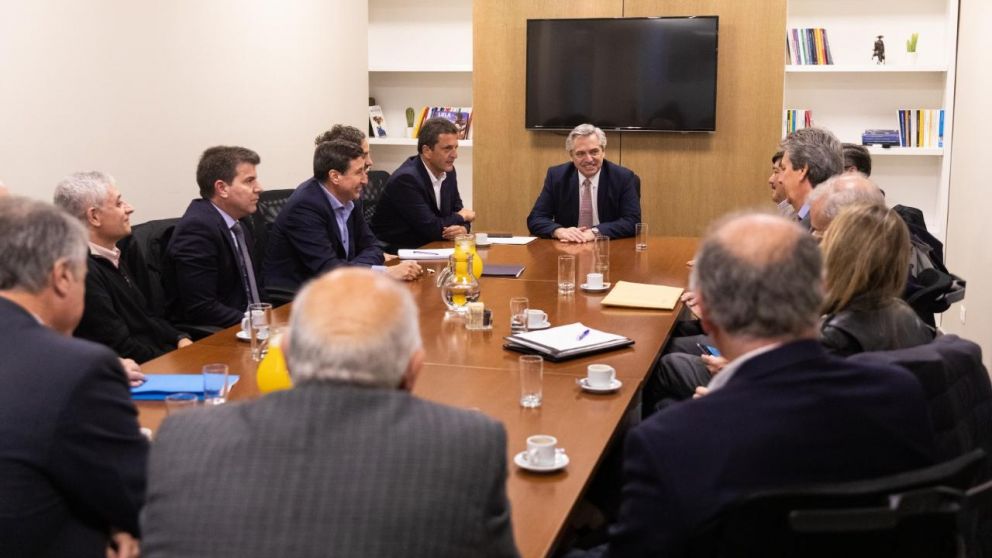 Alberto Fernández recibió a empresarios.
