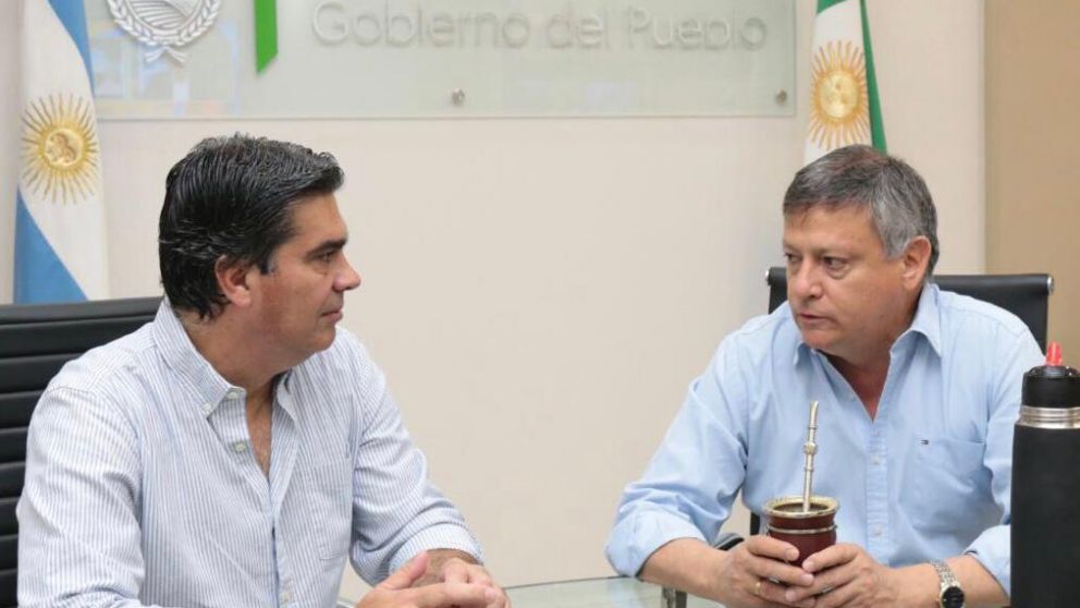 Ambos dirigentes peronistas desayunaron en la Casa de Gobierno chaque�a.