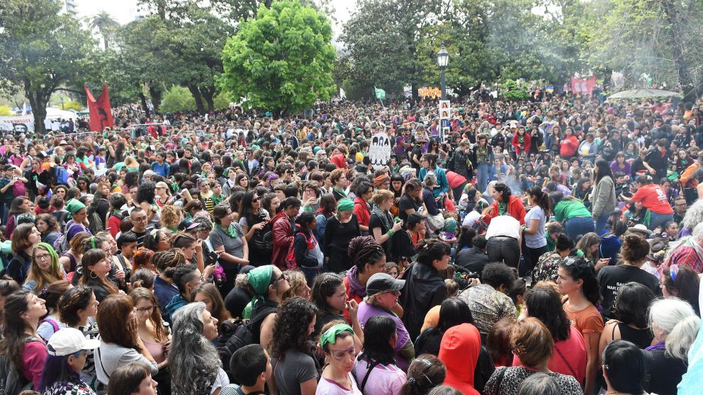 Miles de mujeres participaron de las tres jornadas en La Plata (Rubén Paredes/Crónica).