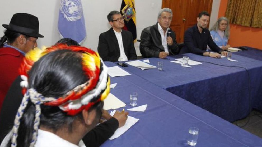 Lenin Moreno y los indígenas no pudieron llegar a un acuerdo.