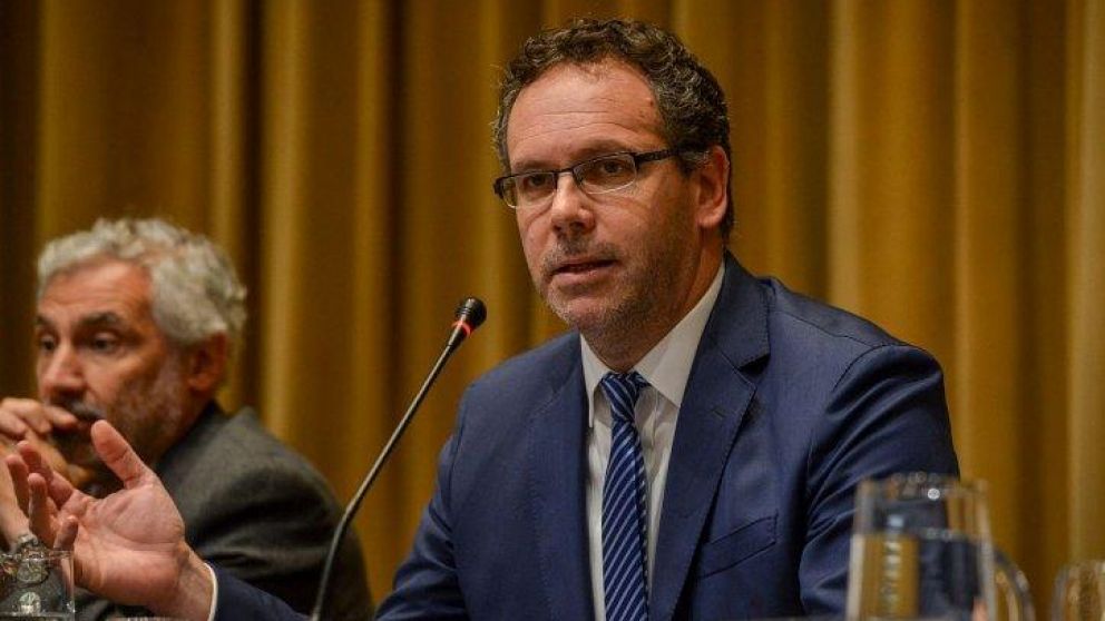 El presidente del Banco Central, Guido Sandleris, ofreció este viernes una conferencia de prensa.
