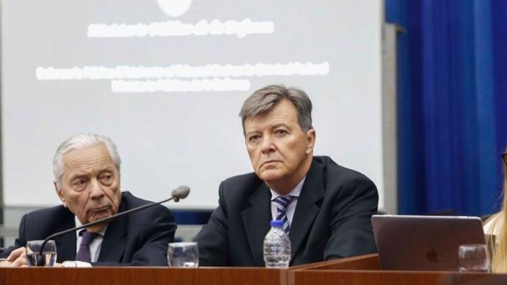 César Milani en el primer día de juicio.