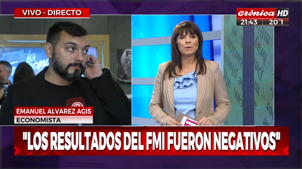 La periodista de Cr�nica HD habl� con el economista sobre el acuerdo con el FMI.