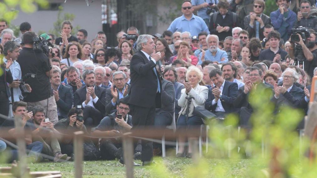 El postulante opositor sigue de campaña (Télam).