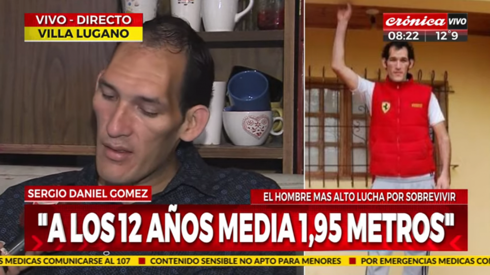 El relato del hombre más alto de la Argentina que estremece al país.