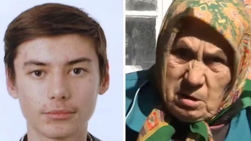  Alexander Kondratyuk de 24 a�os y Zinaida Illarionovna de 81. (Twitter)