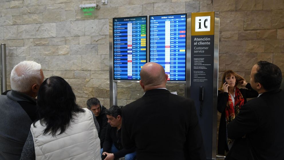 Se normalizan los vuelos en Aeroparque. (Crónica/ Ruben Paredes)