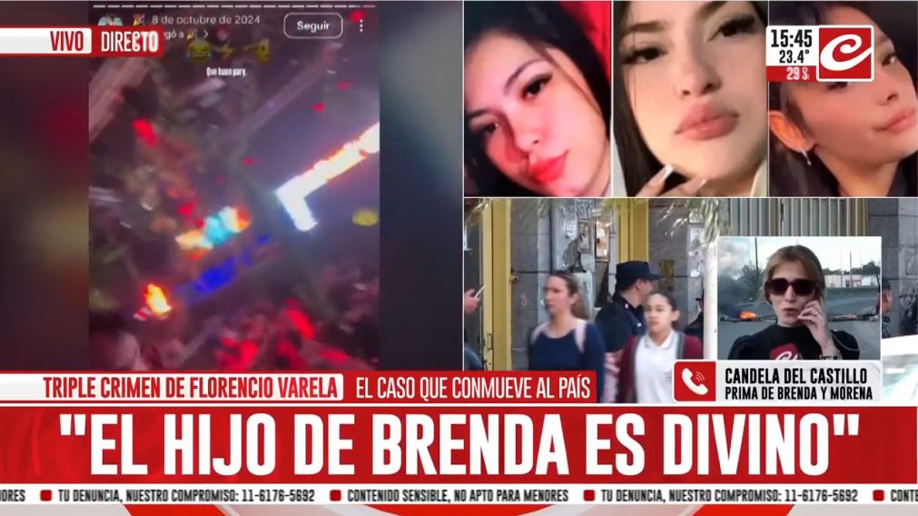 Candela Del Castillo pidió justicia por sus primas.