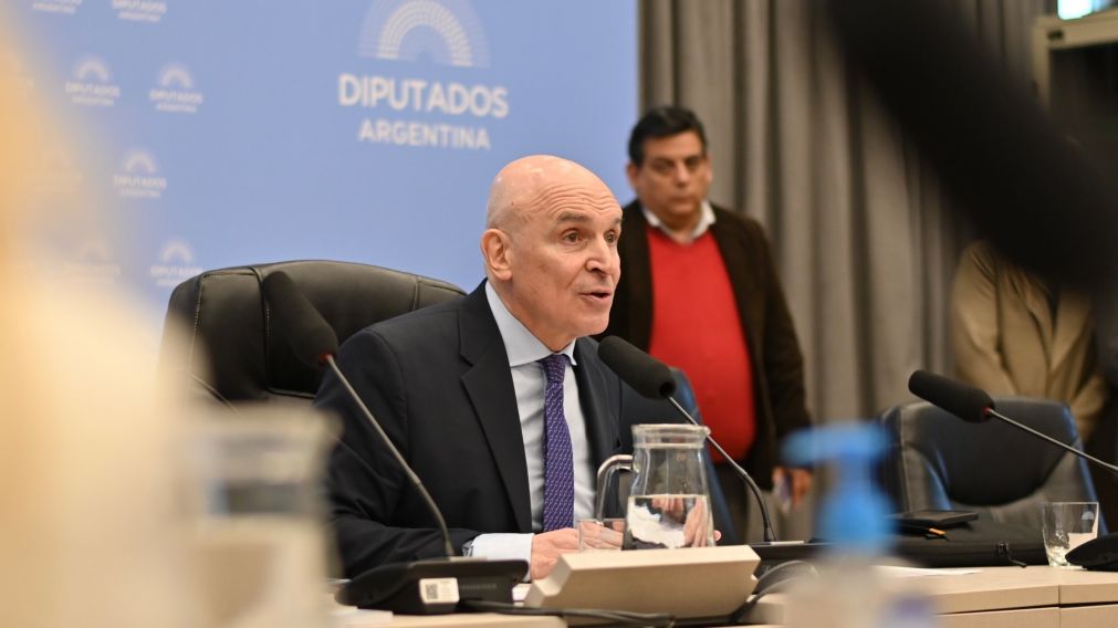 José Luis Espert, en la última reunión de la Comisión de Presupuesto y Hacienda de Diputados.