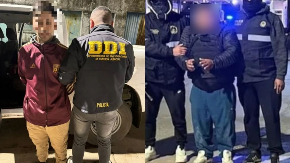 Los acusados Ariel Giménez, a la izquierda, y Lázaro Víctor Sotacuro, a la derecha.