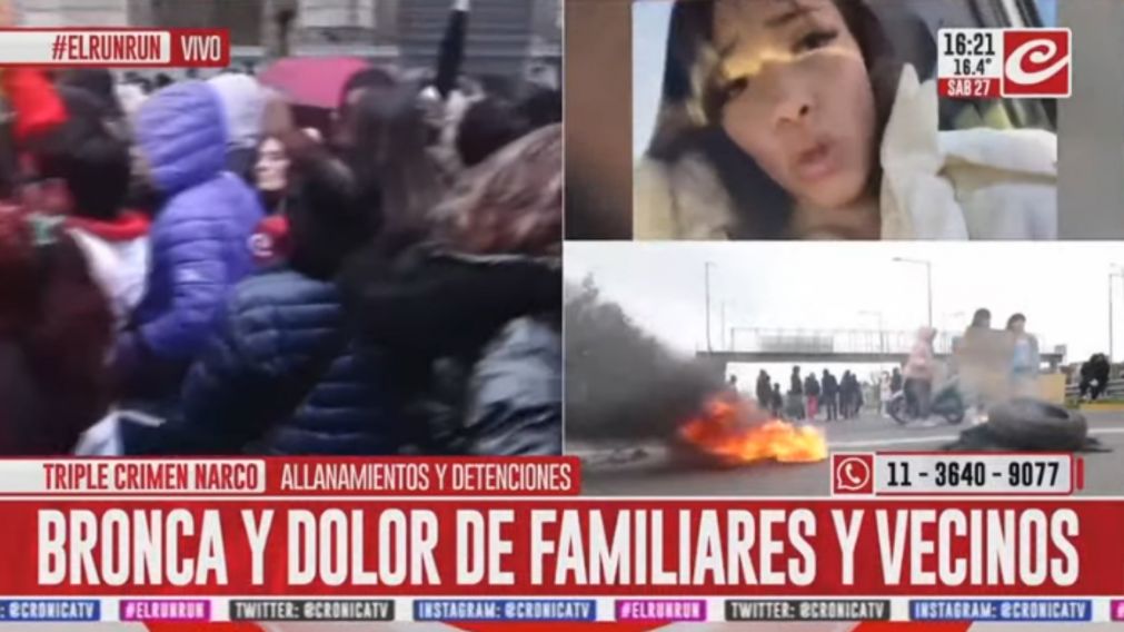 Marcha por el triple femicidio.