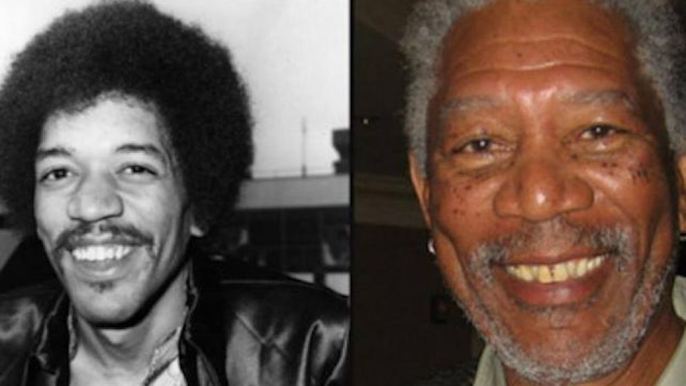 Internet tiene la teoría de que Morgan Freeman en realidad es Jimi Hendrix.