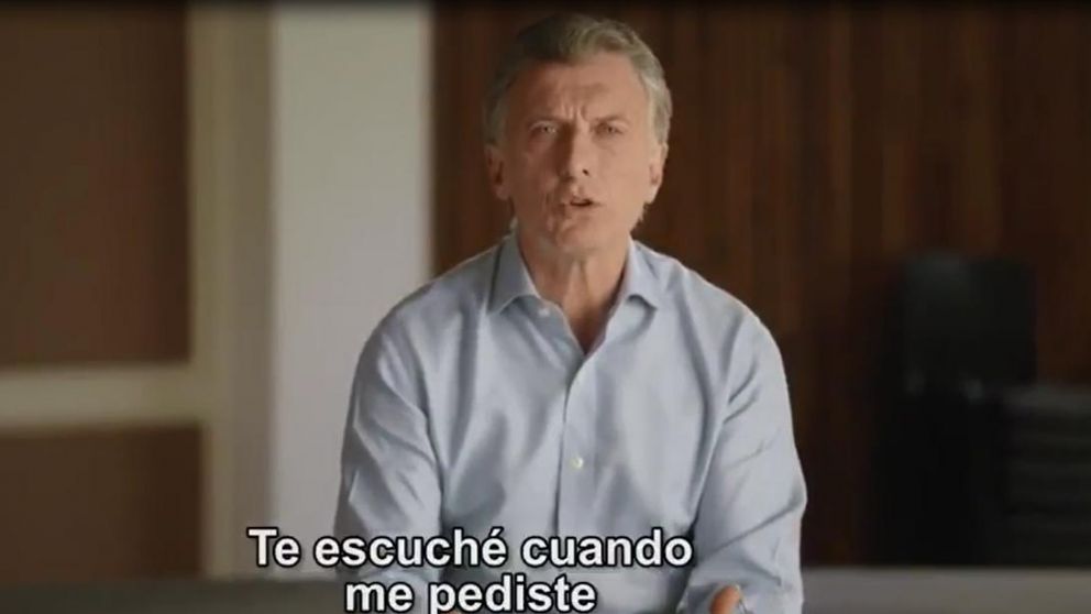 El presidente volvió a hablar del futuro de Argentina en un nuevo spot. (Captura video)