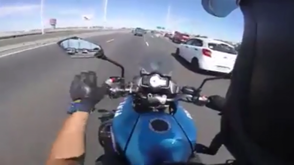 Captura del video de la persecuci�n.