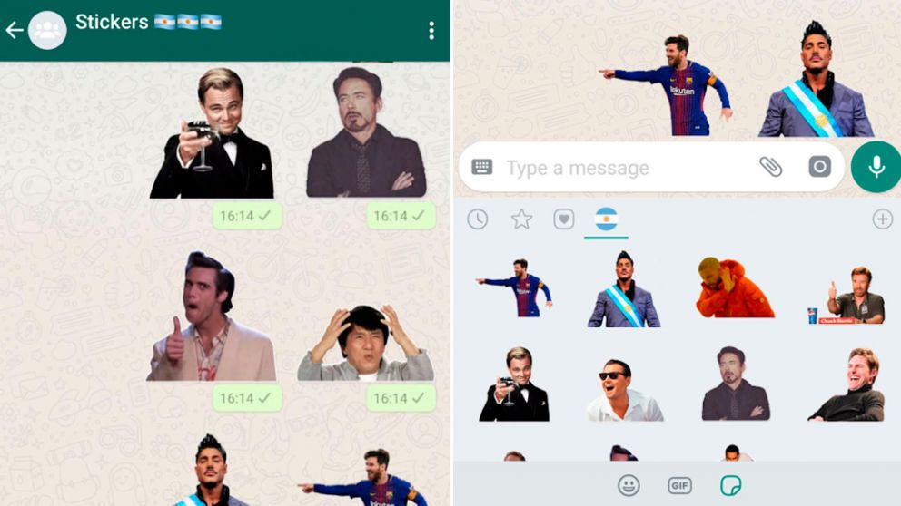 La aplicación de WhatsApp solo permite enviar y recibir stickers (Imagen ilustrativa).