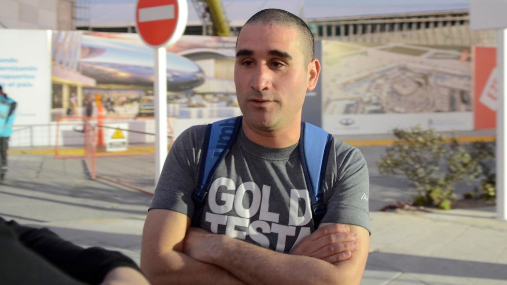 Marcelo es uno de los obreros que trabaja en el lugar (Fern�ndo P�rez Re/Cr�nica).