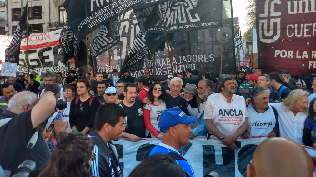 Organizaciones sociales llevaron adelante una jornada nacional de lucha.