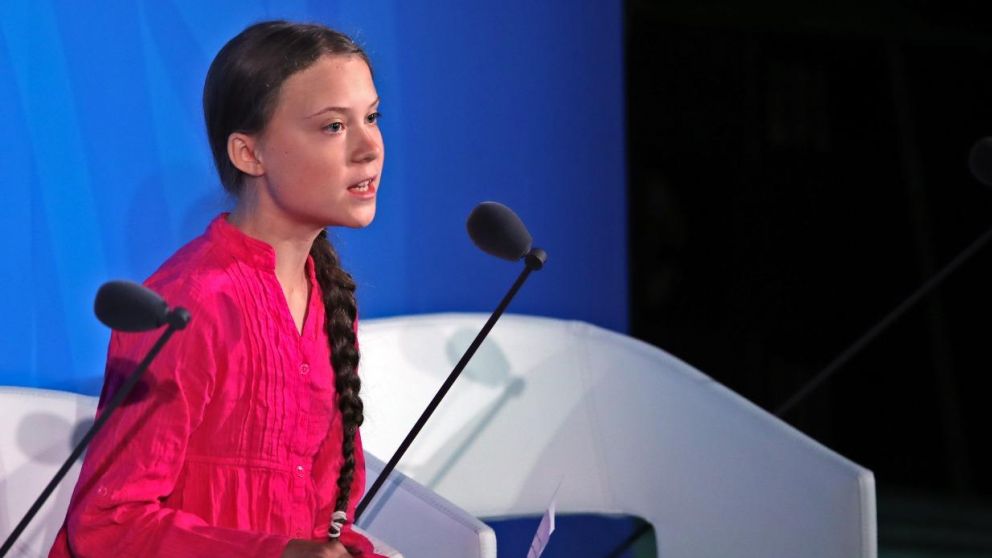 Greta, durante el discurso que dio ante la ONU.