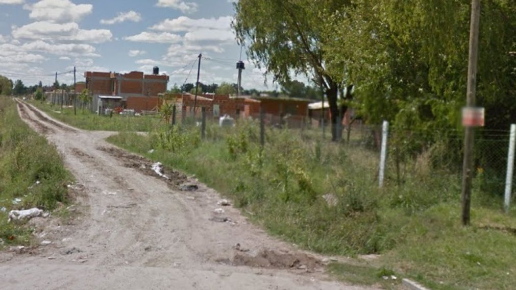 El asesinato de Anselmo Ramón Chamorro ocurrió en este humilde vecindario, en General Rodríguez.