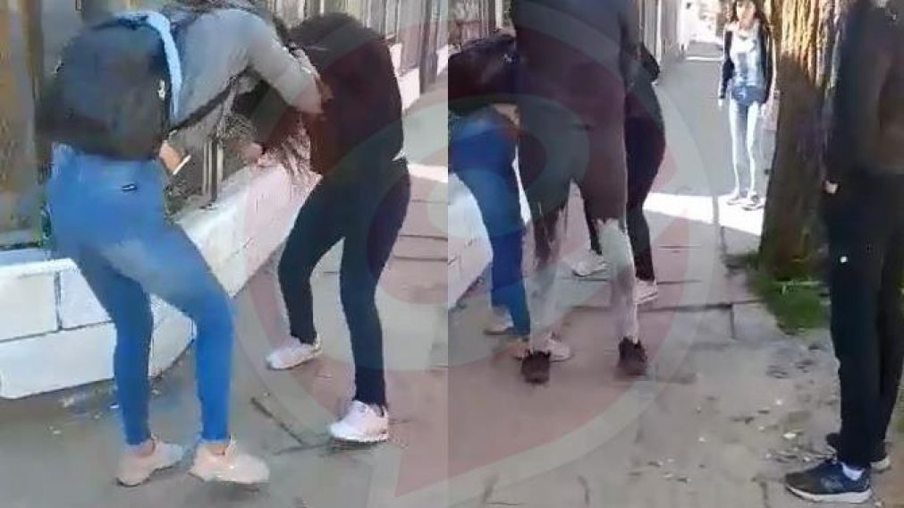 El violento suceso qued� grabado. (Captura)