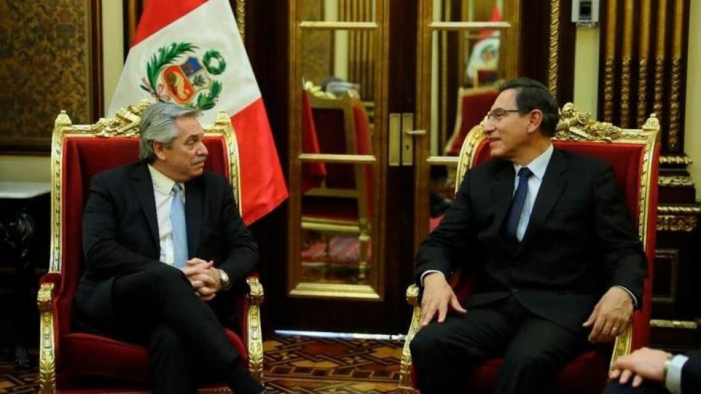 Fernández fue recibido por el presidente Martín Vizcarra.