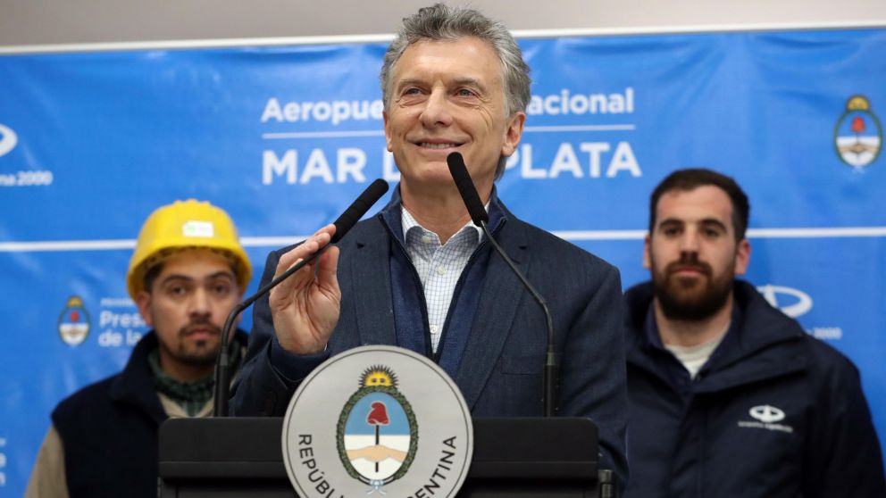 Vecinos recibieron a Macri con la expresión "sí, se puede", característica del oficialismo. (Presidencia)