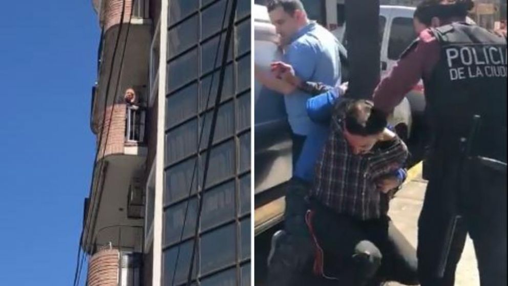 Los vecinos escucharon al hombre pedir auxilio y corrieron a los ladrones (Captura de video).