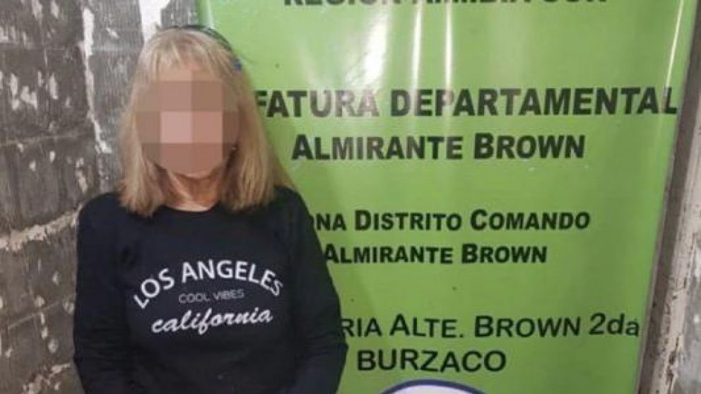 Noemí Argüello fue detenida por efectivos de la comisaría 2da. de Burzaco.