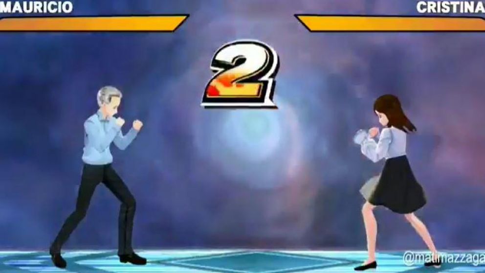 Macri enfrenta a Cristina (Captura).