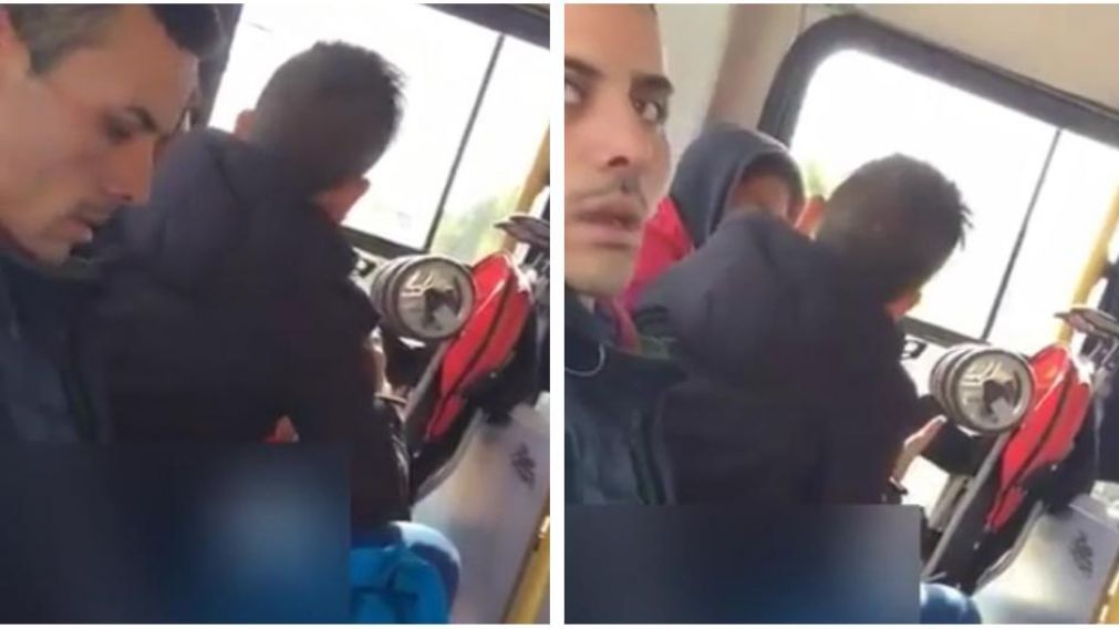 Así quedó registrado el accionar del degenerado. (Captura de video)