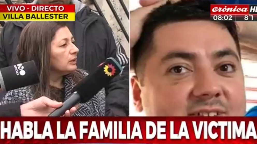 La mujer y un conmovedor relato (captura de TV)