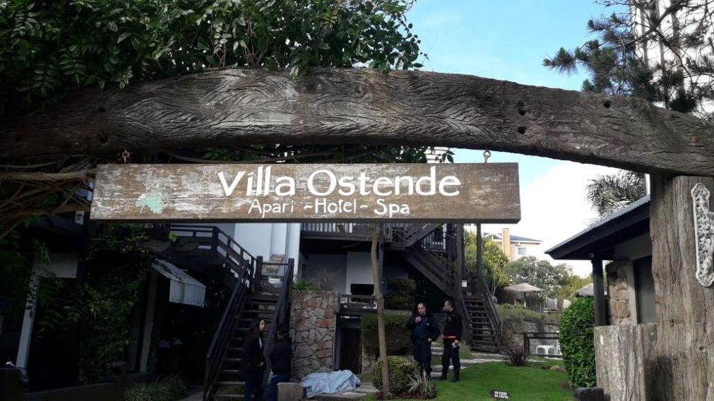 El complejo hotelero, Apart Hotel SPA Villa Ostende, donde la pareja tuvo el accidente. 