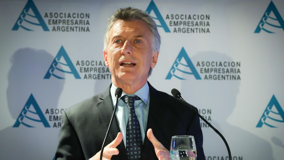 Mauricio Macri habl� sobre la situaci�n econ�mica de Argentina (Presidencia).