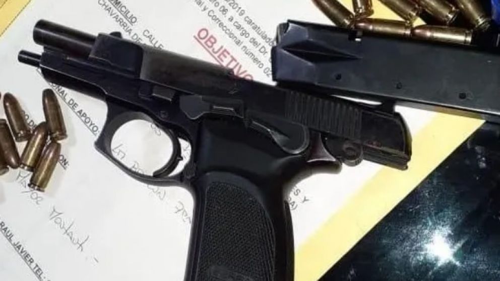 Armas y municiones, entre lo secuestrado.