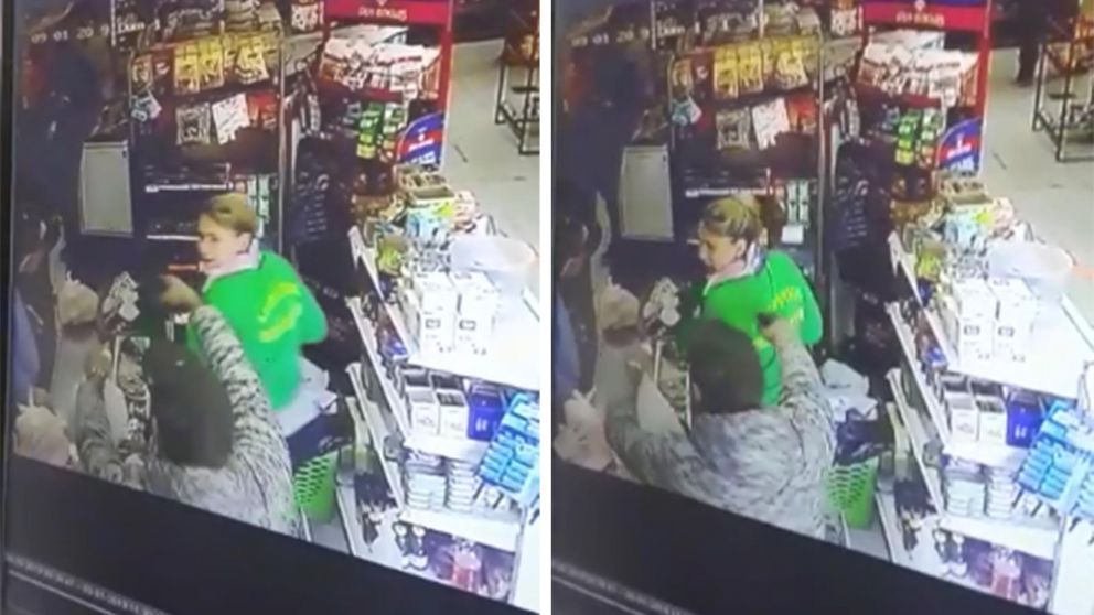 El momento del impactante robo. (Captura de video)