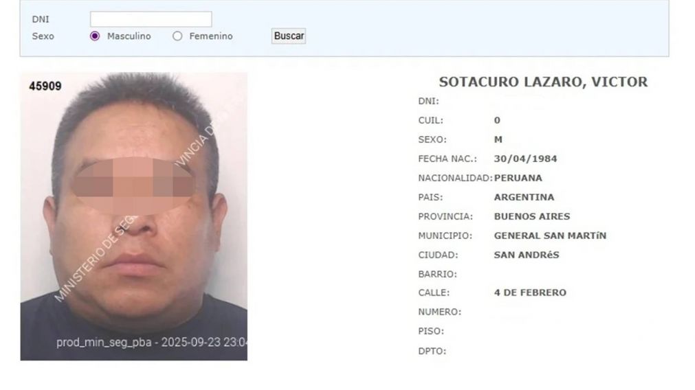 Quién es y cómo detuvieron a Lázaro Sotacuro, prófugo de la causa del triple crimen de Florencio Varela: ¿De qué se lo acusa?