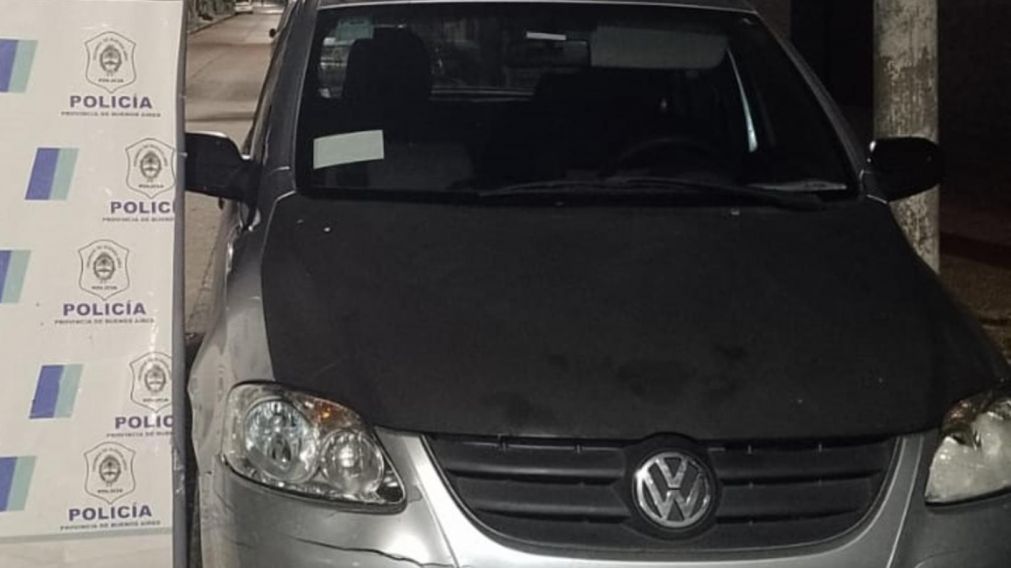 Este es el rodado que fue incautado en poder de los sospechosos.
